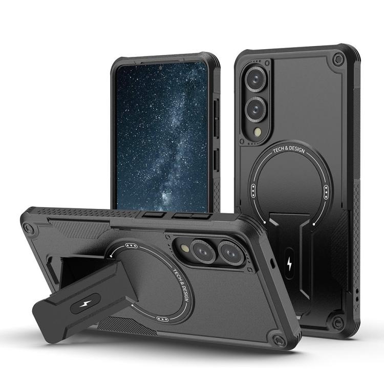 Armor MagSafe Holder PC Hybrid TPU Phone Case