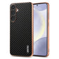 AZNS Electroplated Edge Carbon Fiber Texture Phone Case, For Samsung Galaxy S25 Edge 5G, For Samsung Galaxy S25 5G, For Samsung Galaxy S25+ 5G, For Samsung Galaxy S25 Ultra 5G, For Samsung Galaxy S23 Ultra 5G, For Samsung Galaxy S22 Ultra 5G