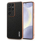 AZNS Electroplated Edge Carbon Fiber Texture Phone Case, For Samsung Galaxy S25 Edge 5G, For Samsung Galaxy S25 5G, For Samsung Galaxy S25+ 5G, For Samsung Galaxy S25 Ultra 5G, For Samsung Galaxy S23 Ultra 5G, For Samsung Galaxy S22 Ultra 5G