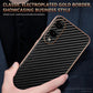 AZNS Electroplated Edge Carbon Fiber Texture Phone Case, For Samsung Galaxy S25 Edge 5G, For Samsung Galaxy S25 5G, For Samsung Galaxy S25+ 5G, For Samsung Galaxy S25 Ultra 5G, For Samsung Galaxy S23 Ultra 5G, For Samsung Galaxy S22 Ultra 5G