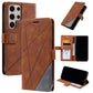 Skin Feel Splicing Leather Phone Case, For Samsung Galaxy S25 Edge 5G, For Samsung Galaxy S25 5G, For Samsung Galaxy S25+ 5G, For Samsung Galaxy S25 Ultra 5G