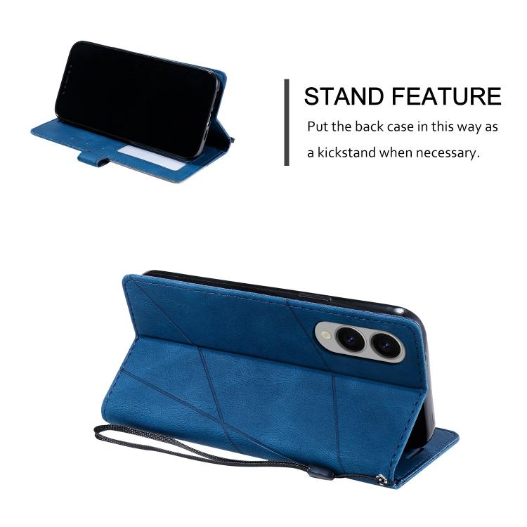 Skin Feel Splicing Leather Phone Case, For Samsung Galaxy S25 Edge 5G, For Samsung Galaxy S25 5G, For Samsung Galaxy S25+ 5G, For Samsung Galaxy S25 Ultra 5G