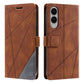 Skin Feel Splicing Leather Phone Case, For Samsung Galaxy S25 Edge 5G, For Samsung Galaxy S25 5G, For Samsung Galaxy S25+ 5G, For Samsung Galaxy S25 Ultra 5G