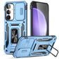 Armor PC Hybrid TPU Camera Shield Phone Case, For Samsung Galaxy S25 Edge 5G, For Samsung Galaxy S25 5G, For Samsung Galaxy S25+ 5G, For Samsung Galaxy S25 Ultra 5G, For Samsung Galaxy S24 FE 5G