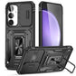 Armor PC Hybrid TPU Camera Shield Phone Case, For Samsung Galaxy S25 Edge 5G, For Samsung Galaxy S25 5G, For Samsung Galaxy S25+ 5G, For Samsung Galaxy S25 Ultra 5G, For Samsung Galaxy S24 FE 5G
