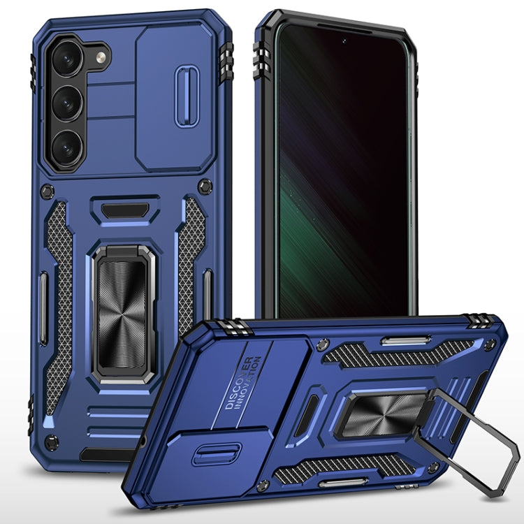 Armor PC Hybrid TPU Camera Shield Phone Case, For Samsung Galaxy S25 Edge 5G, For Samsung Galaxy S25 5G, For Samsung Galaxy S25+ 5G, For Samsung Galaxy S25 Ultra 5G, For Samsung Galaxy S24 FE 5G
