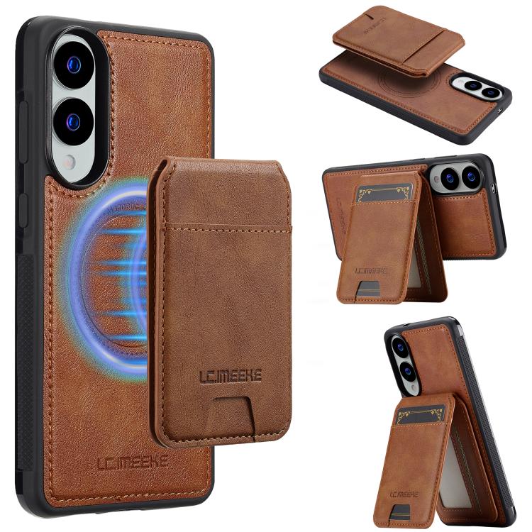 LC.IMEEKE L3 Series Detachable RFID Card Bag Magsafe Phone Case, For Samsung Galaxy S25 Edge 5G, For Samsung Galaxy S25 5G, For Samsung Galaxy S25+ 5G, For Samsung Galaxy S25 Ultra 5G, For Samsung Galaxy S24 FE 5G, For Samsung Galaxy S24 Ultra 5G������...