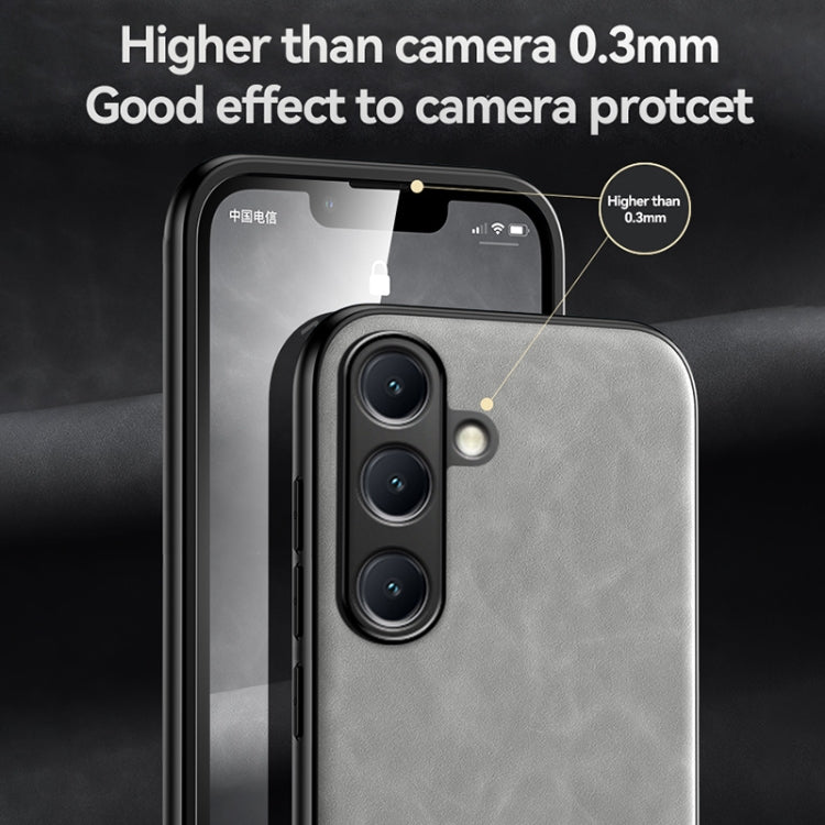 Skin Feel Magnetic Leather Back Phone Case, For Samsung Galaxy S25 Edge 5G, For Samsung Galaxy S25 5G, For Samsung Galaxy S25+ 5G, For Samsung Galaxy S25 Ultra 5G, For Samsung Galaxy S24 FE 5G