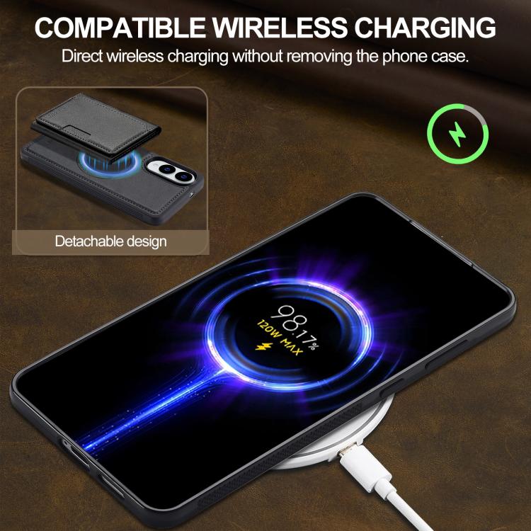 LC.IMEEKE L5 Series Detachable RFID Card Bag Magsafe Phone Case, For Samsung Galaxy S25 Edge 5G, For Samsung Galaxy S25 5G, For Samsung Galaxy S25+ 5G, For Samsung Galaxy S25 Ultra 5G, For Samsung Galaxy S24 FE 5G, For Samsung Galaxy S24 Ultra 5G������...