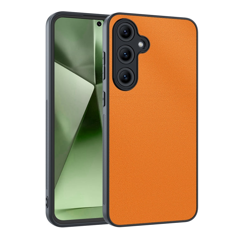 Ultra-thin Plain Skin Leather Phone Case