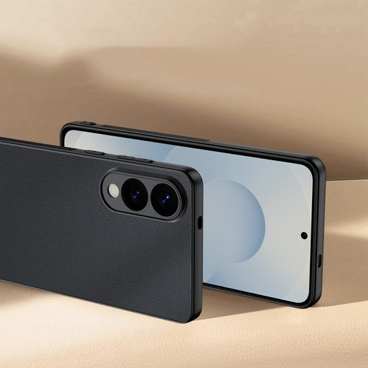 Ultra-thin Plain Skin Leather Phone Case