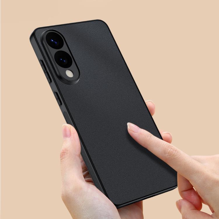 Ultra-thin Plain Skin Leather Phone Case