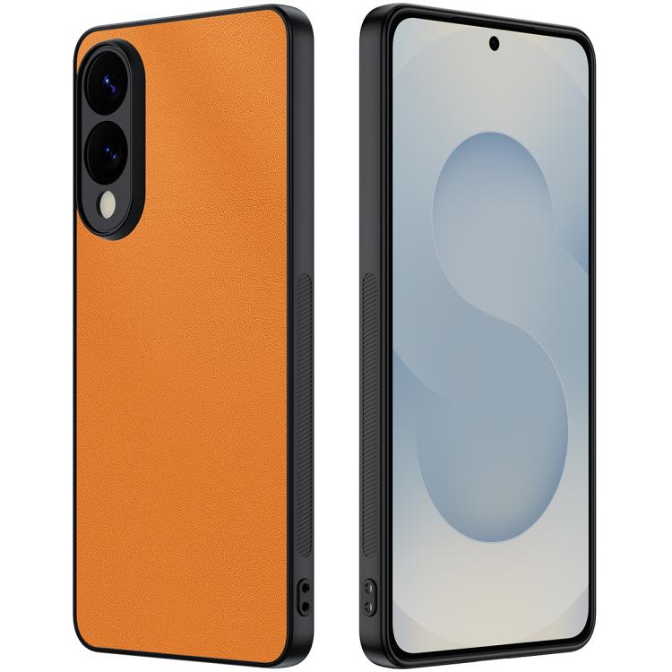 Ultra-thin Plain Skin Leather Phone Case