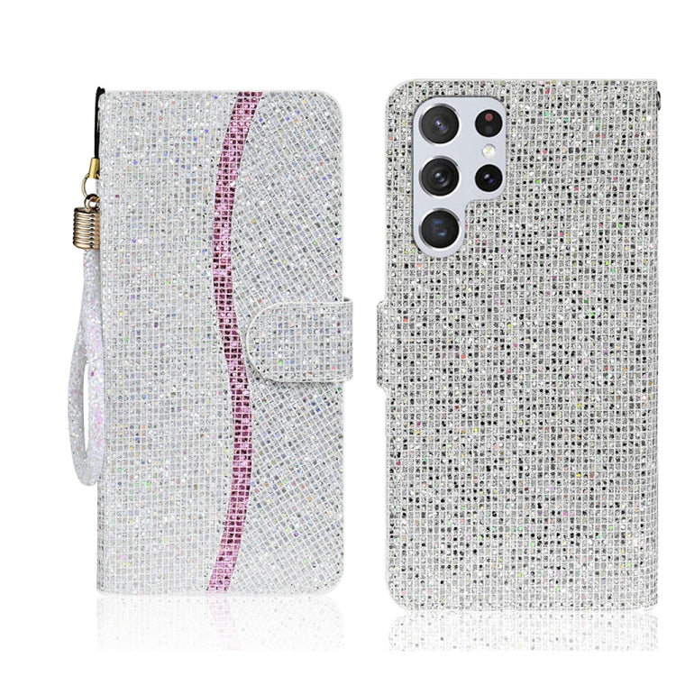 Glitter Powder Filp Leather Phone Case, For Samsung Galaxy S25 FE 5G, For Samsung Galaxy S25 Edge 5G, For Samsung Galaxy S25 5G, For Samsung Galaxy S25+ 5G, For Samsung Galaxy S25 Ultra 5G, For Samsung Galaxy S24 FE 5G, For Samsung Galaxy S23 FE 5G