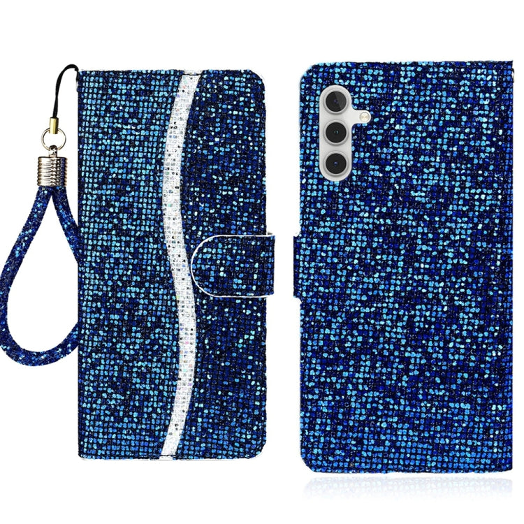 Glitter Powder Filp Leather Phone Case, For Samsung Galaxy S25 FE 5G, For Samsung Galaxy S25 Edge 5G, For Samsung Galaxy S25 5G, For Samsung Galaxy S25+ 5G, For Samsung Galaxy S25 Ultra 5G, For Samsung Galaxy S24 FE 5G, For Samsung Galaxy S23 FE 5G