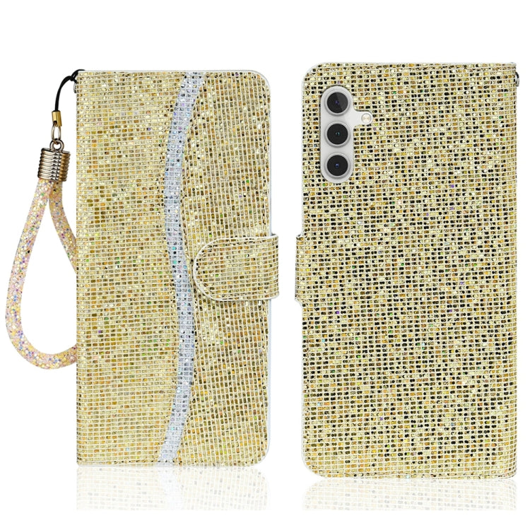 Glitter Powder Filp Leather Phone Case, For Samsung Galaxy S25 FE 5G, For Samsung Galaxy S25 Edge 5G, For Samsung Galaxy S25 5G, For Samsung Galaxy S25+ 5G, For Samsung Galaxy S25 Ultra 5G, For Samsung Galaxy S24 FE 5G, For Samsung Galaxy S23 FE 5G