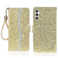 Glitter Powder Filp Leather Phone Case, For Samsung Galaxy S25 FE 5G, For Samsung Galaxy S25 Edge 5G, For Samsung Galaxy S25 5G, For Samsung Galaxy S25+ 5G, For Samsung Galaxy S25 Ultra 5G, For Samsung Galaxy S24 FE 5G, For Samsung Galaxy S23 FE 5G