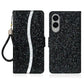 Glitter Powder Filp Leather Phone Case, For Samsung Galaxy S25 FE 5G, For Samsung Galaxy S25 Edge 5G, For Samsung Galaxy S25 5G, For Samsung Galaxy S25+ 5G, For Samsung Galaxy S25 Ultra 5G, For Samsung Galaxy S24 FE 5G, For Samsung Galaxy S23 FE 5G
