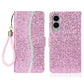 Glitter Powder Filp Leather Phone Case, For Samsung Galaxy S25 FE 5G, For Samsung Galaxy S25 Edge 5G, For Samsung Galaxy S25 5G, For Samsung Galaxy S25+ 5G, For Samsung Galaxy S25 Ultra 5G, For Samsung Galaxy S24 FE 5G, For Samsung Galaxy S23 FE 5G