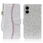 Glitter Powder Filp Leather Phone Case, For Samsung Galaxy S25 FE 5G, For Samsung Galaxy S25 Edge 5G, For Samsung Galaxy S25 5G, For Samsung Galaxy S25+ 5G, For Samsung Galaxy S25 Ultra 5G, For Samsung Galaxy S24 FE 5G, For Samsung Galaxy S23 FE 5G