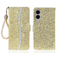 Glitter Powder Filp Leather Phone Case, For Samsung Galaxy S25 FE 5G, For Samsung Galaxy S25 Edge 5G, For Samsung Galaxy S25 5G, For Samsung Galaxy S25+ 5G, For Samsung Galaxy S25 Ultra 5G, For Samsung Galaxy S24 FE 5G, For Samsung Galaxy S23 FE 5G