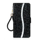Glitter Powder Filp Leather Phone Case, For Samsung Galaxy S25 FE 5G, For Samsung Galaxy S25 Edge 5G, For Samsung Galaxy S25 5G, For Samsung Galaxy S25+ 5G, For Samsung Galaxy S25 Ultra 5G, For Samsung Galaxy S24 FE 5G, For Samsung Galaxy S23 FE 5G