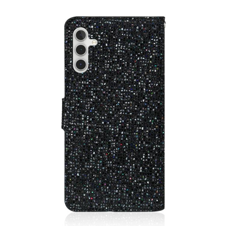 Glitter Powder Filp Leather Phone Case, For Samsung Galaxy S25 FE 5G, For Samsung Galaxy S25 Edge 5G, For Samsung Galaxy S25 5G, For Samsung Galaxy S25+ 5G, For Samsung Galaxy S25 Ultra 5G, For Samsung Galaxy S24 FE 5G, For Samsung Galaxy S23 FE 5G