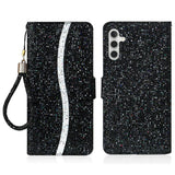 Glitter Powder Filp Leather Phone Case, For Samsung Galaxy S25 FE 5G, For Samsung Galaxy S25 Edge 5G, For Samsung Galaxy S25 5G, For Samsung Galaxy S25+ 5G, For Samsung Galaxy S25 Ultra 5G, For Samsung Galaxy S24 FE 5G, For Samsung Galaxy S23 FE 5G