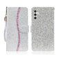 Glitter Powder Filp Leather Phone Case, For Samsung Galaxy S25 FE 5G, For Samsung Galaxy S25 Edge 5G, For Samsung Galaxy S25 5G, For Samsung Galaxy S25+ 5G, For Samsung Galaxy S25 Ultra 5G, For Samsung Galaxy S24 FE 5G, For Samsung Galaxy S23 FE 5G