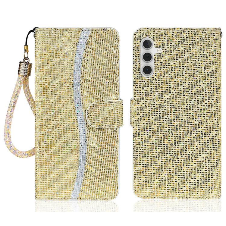 Glitter Powder Filp Leather Phone Case, For Samsung Galaxy S25 FE 5G, For Samsung Galaxy S25 Edge 5G, For Samsung Galaxy S25 5G, For Samsung Galaxy S25+ 5G, For Samsung Galaxy S25 Ultra 5G, For Samsung Galaxy S24 FE 5G, For Samsung Galaxy S23 FE 5G