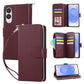 Nine-card Slots Zipper Wallet Bag Leather Phone Case, For Samsung Galaxy S25 FE 5G, For Samsung Galaxy S25 Edge 5G, For Samsung Galaxy S24 FE 5G, For Samsung Galaxy S24 Ultra 5G, For Samsung Galaxy S24+ 5G, For Samsung Galaxy S24 5G
