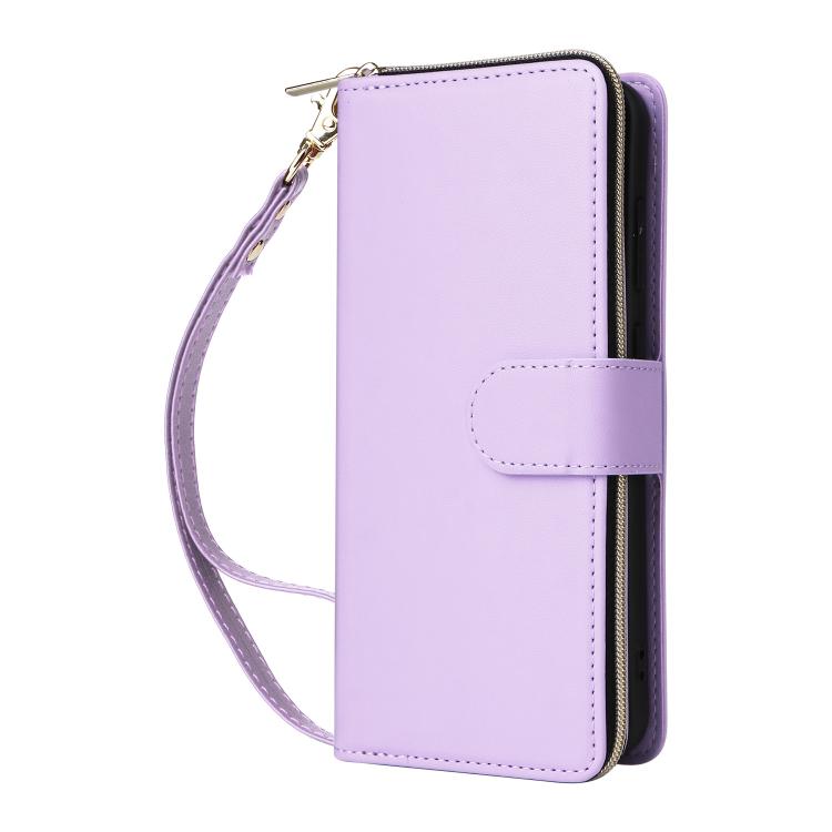 Nine-card Slots Zipper Wallet Bag Leather Phone Case, For Samsung Galaxy S25 FE 5G, For Samsung Galaxy S25 Edge 5G, For Samsung Galaxy S24 FE 5G, For Samsung Galaxy S24 Ultra 5G, For Samsung Galaxy S24+ 5G, For Samsung Galaxy S24 5G