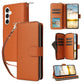 Nine-card Slots Zipper Wallet Bag Leather Phone Case, For Samsung Galaxy S25 FE 5G, For Samsung Galaxy S25 Edge 5G, For Samsung Galaxy S24 FE 5G, For Samsung Galaxy S24 Ultra 5G, For Samsung Galaxy S24+ 5G, For Samsung Galaxy S24 5G