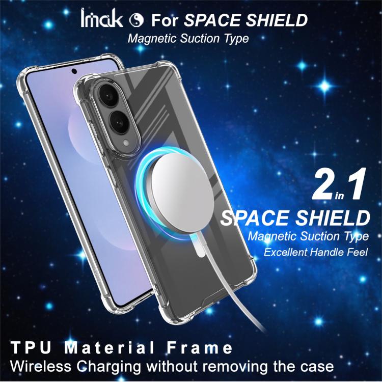 IMAK Space Shield PC + TPU Airbag Shockproof MagSafe Phone Case, For Samsung Galaxy S25 Edge 5G, For Samsung Galaxy S25 5G, For Samsung Galaxy S25+ 5G, For Samsung Galaxy S25 Ultra 5G, For Samsung Galaxy S24 Ultra 5G