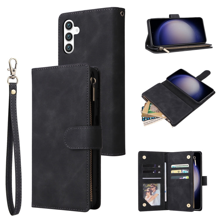 Multifunctional Frosted Zipper Wallet Leather Phone Case, For Samsung Galaxy S25 FE 5G, For Samsung Galaxy S25 Edge 5G, For Samsung Galaxy S25 5G, For Samsung Galaxy S25+ 5G, For Samsung Galaxy S25 Ultra 5G, For Samsung Galaxy S24 FE 5G����������������...