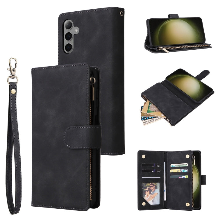 Multifunctional Frosted Zipper Wallet Leather Phone Case, For Samsung Galaxy S25 FE 5G, For Samsung Galaxy S25 Edge 5G, For Samsung Galaxy S25 5G, For Samsung Galaxy S25+ 5G, For Samsung Galaxy S25 Ultra 5G, For Samsung Galaxy S24 FE 5G����������������...