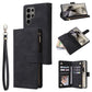 Multifunctional Frosted Zipper Wallet Leather Phone Case, For Samsung Galaxy S25 FE 5G, For Samsung Galaxy S25 Edge 5G, For Samsung Galaxy S25 5G, For Samsung Galaxy S25+ 5G, For Samsung Galaxy S25 Ultra 5G, For Samsung Galaxy S24 FE 5G����������������...