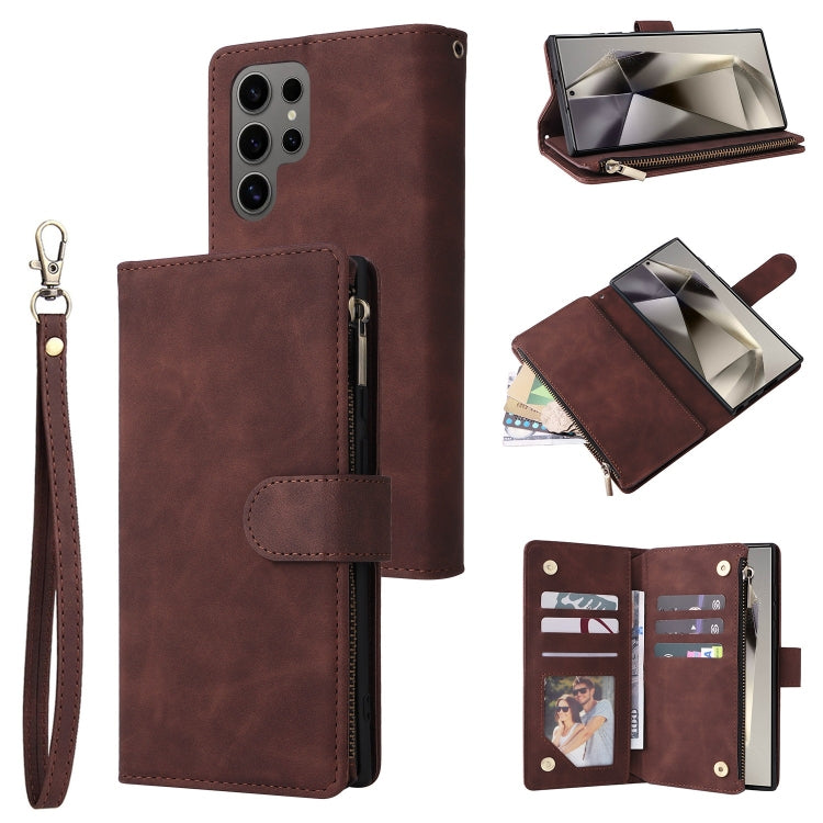 Multifunctional Frosted Zipper Wallet Leather Phone Case, For Samsung Galaxy S25 FE 5G, For Samsung Galaxy S25 Edge 5G, For Samsung Galaxy S25 5G, For Samsung Galaxy S25+ 5G, For Samsung Galaxy S25 Ultra 5G, For Samsung Galaxy S24 FE 5G����������������...