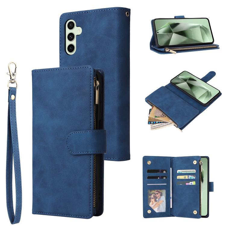 Multifunctional Frosted Zipper Wallet Leather Phone Case, For Samsung Galaxy S25 FE 5G, For Samsung Galaxy S25 Edge 5G, For Samsung Galaxy S25 5G, For Samsung Galaxy S25+ 5G, For Samsung Galaxy S25 Ultra 5G, For Samsung Galaxy S24 FE 5G����������������...