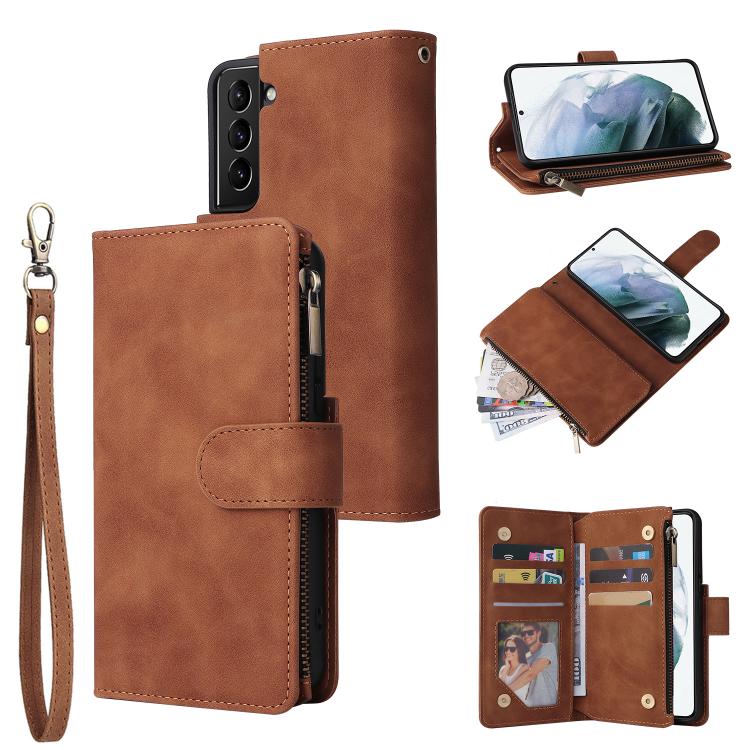 Multifunctional Frosted Zipper Wallet Leather Phone Case, For Samsung Galaxy S25 FE 5G, For Samsung Galaxy S25 Edge 5G, For Samsung Galaxy S25 5G, For Samsung Galaxy S25+ 5G, For Samsung Galaxy S25 Ultra 5G, For Samsung Galaxy S24 FE 5G����������������...