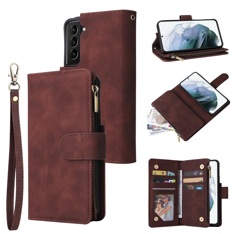Multifunctional Frosted Zipper Wallet Leather Phone Case, For Samsung Galaxy S25 FE 5G, For Samsung Galaxy S25 Edge 5G, For Samsung Galaxy S25 5G, For Samsung Galaxy S25+ 5G, For Samsung Galaxy S25 Ultra 5G, For Samsung Galaxy S24 FE 5G����������������...