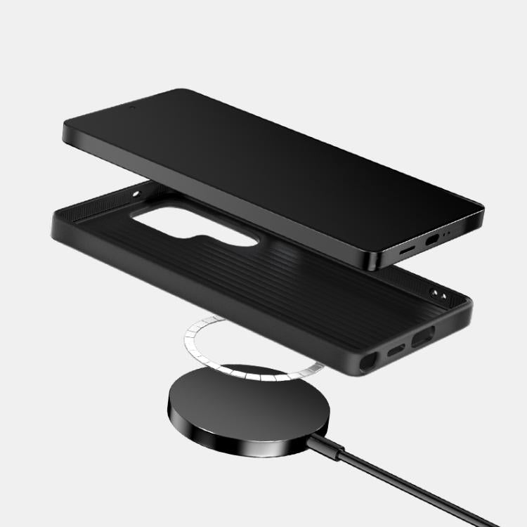 ABEEL C Carbon Fiber Series 6D Micro Relief MagSafe Phone Case