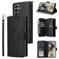 9-Card Slots Zipper Wallet Bag Leather Phone Case, For Samsung Galaxy S25 FE 5G, For Samsung Galaxy S25 Edge 5G, For Samsung Galaxy S25 5G, For Samsung Galaxy S25+ 5G, For Samsung Galaxy S25 Ultra 5G