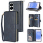 9-Card Slots Zipper Wallet Bag Leather Phone Case, For Samsung Galaxy S25 FE 5G, For Samsung Galaxy S25 Edge 5G, For Samsung Galaxy S25 5G, For Samsung Galaxy S25+ 5G, For Samsung Galaxy S25 Ultra 5G