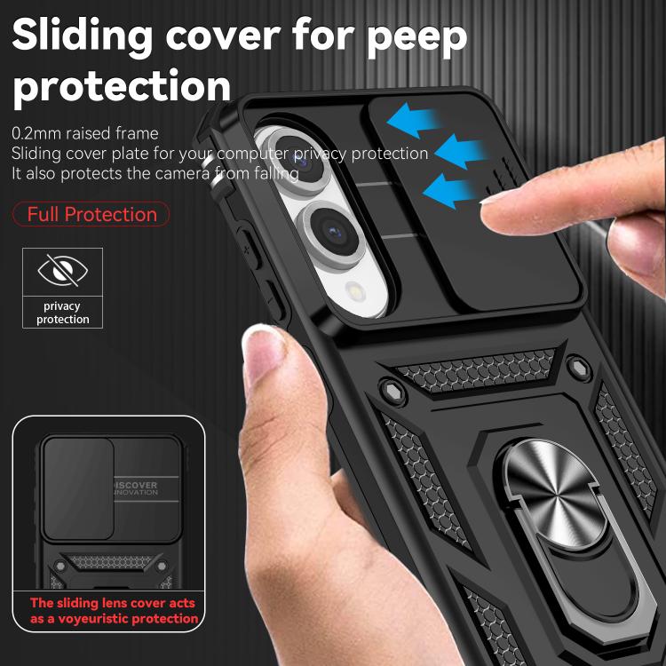Sliding Camshield Holder Phone Case, For Samsung Galaxy S25 Edge 5G, For Samsung Galaxy S25 5G, For Samsung Galaxy S25+ 5G, For Samsung Galaxy S25 Ultra 5G, For Samsung Galaxy S24 FE 5G