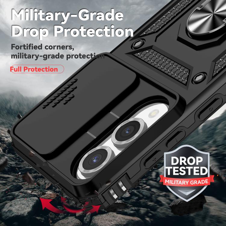 Sliding Camshield Holder Phone Case, For Samsung Galaxy S25 Edge 5G, For Samsung Galaxy S25 5G, For Samsung Galaxy S25+ 5G, For Samsung Galaxy S25 Ultra 5G, For Samsung Galaxy S24 FE 5G