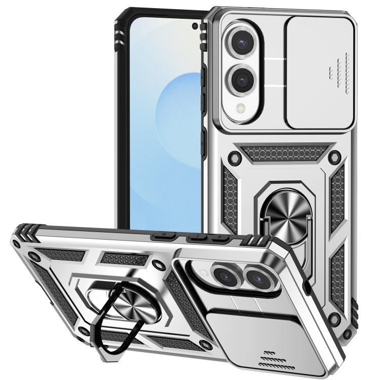 Sliding Camshield Holder Phone Case, For Samsung Galaxy S25 Edge 5G, For Samsung Galaxy S25 5G, For Samsung Galaxy S25+ 5G, For Samsung Galaxy S25 Ultra 5G, For Samsung Galaxy S24 FE 5G