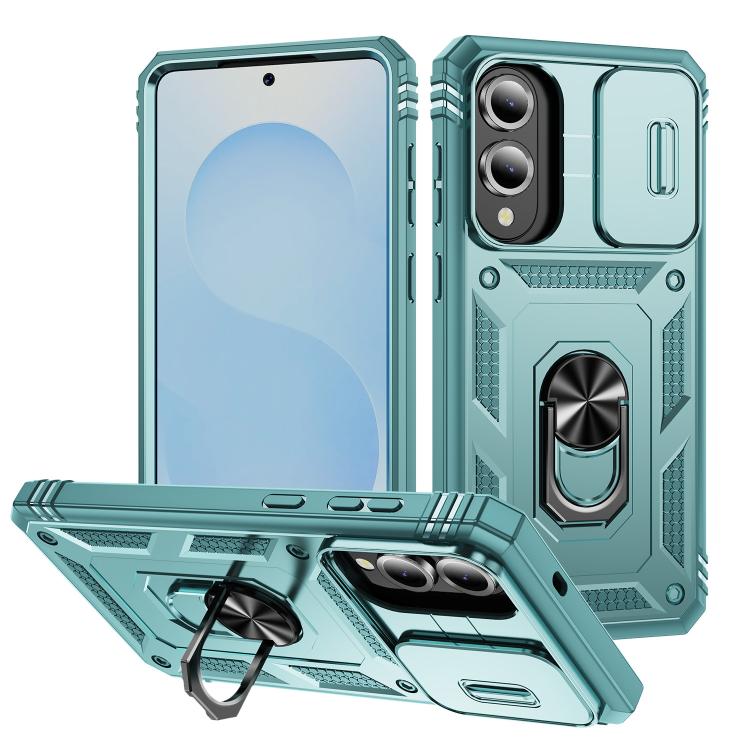 Sliding Camshield TPU Hybrid PC Phone Case with Holder, For Samsung Galaxy S25 Edge 5G, For Samsung Galaxy S25 5G, For Samsung Galaxy S25+ 5G, For Samsung Galaxy S25 Ultra 5G
