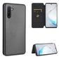 Carbon Fiber Texture Magnetic Horizontal Flip TPU + PC + PU Leather Case with Card Slot, For Samsung Galaxy Note10, For Samsung Galaxy Note10 Plus, For Samsung Galaxy Note20 Ultra, For Samsung Galaxy Note20, For Samsung Galaxy A21s