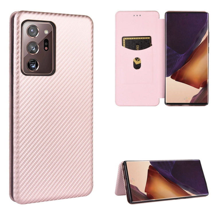 Carbon Fiber Texture Magnetic Horizontal Flip TPU + PC + PU Leather Case with Card Slot, For Samsung Galaxy Note10, For Samsung Galaxy Note10 Plus, For Samsung Galaxy Note20 Ultra, For Samsung Galaxy Note20, For Samsung Galaxy A21s